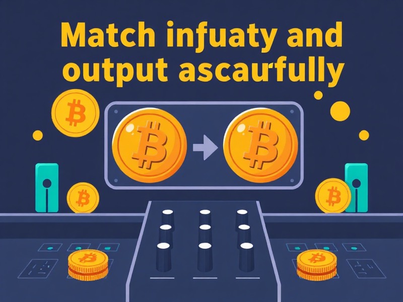 Match Input and Output Amounts Carefully: Ensuring Accuracy in Bitcoin Mixing Transactions